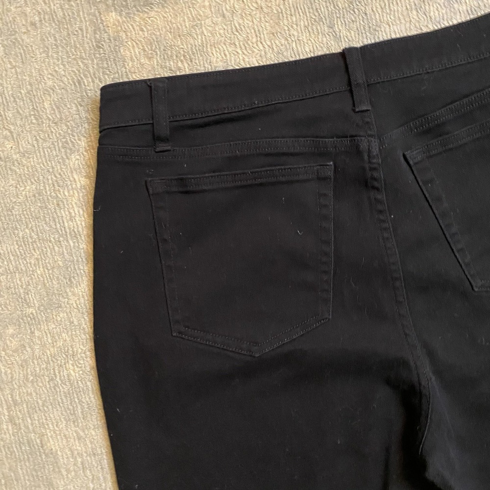 Nili Lotan Jeans Womens Large Black Skinny Stretch Denim Pants High Rise Casual - Picture 13 of 14